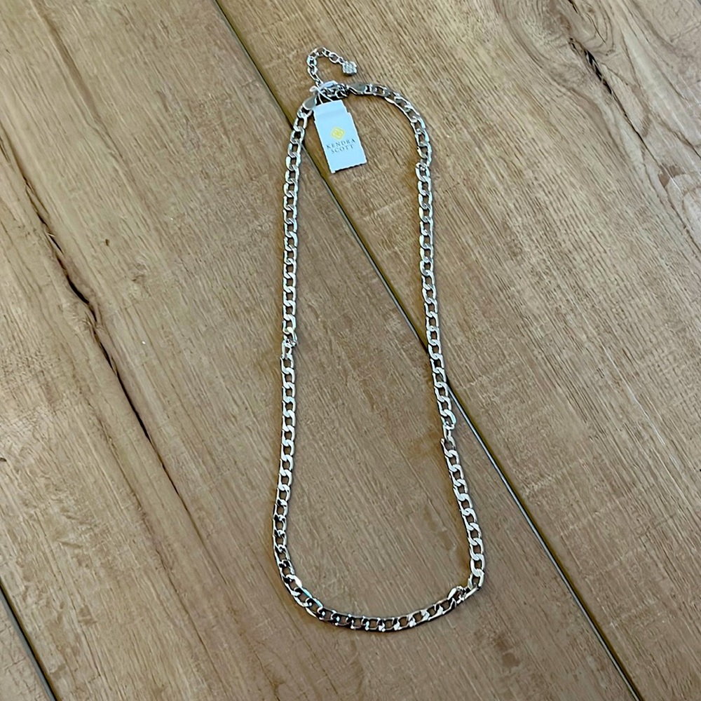 NWT Kendra Scott silver chain necklace